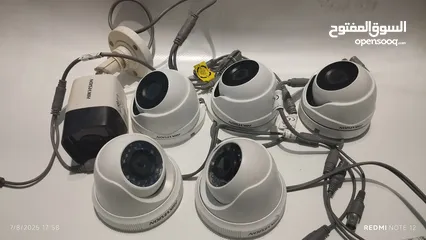 1 مجموعه 6 كاميرات مراقبه