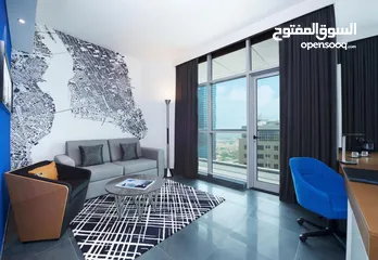  5 غرف للايجار بفندق  (TRYP by Wyndham Dubai)