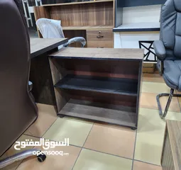  5 اقوى العروض على الأثاث المكتبي  مكتب مدير قياس 170سم مع جانبية وادراج وطاولة بسعر منافس فقط 75دينار