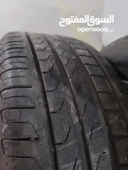  3 جنط bmw اصلي قياس 17 مع كاوشوك runflat  225 / 55