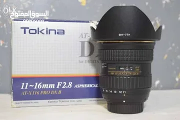 2 عدستين للبيع كانون 70-200 و توكينا وايد 11-16 استعمل خفيف للكانون