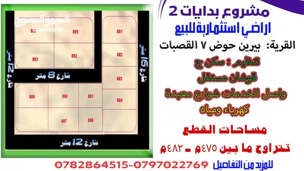 1 قطع اراضي مميزة في بيرين اطلالة عالية ورائعة