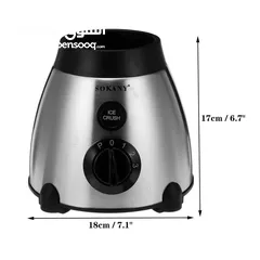  21 خلاط ستانلس شاف زجاج 2 في 1 خلاط Sokany مع مطحنه 1.5 لتر 3 سرعات مكسر mixer