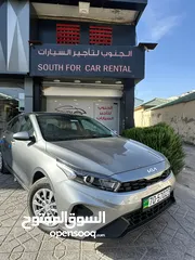  1 استأجر الان كيا سيراتو موديل 2025 فل كامل اضافات باقل الاسعار فقط من شركة الجنوب لتأجير السيارات