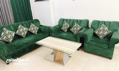  1 Sofa for sale from teejan furniture with table and curtain expat leaving urgent