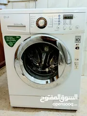  1 غساله LG سعه 8 كيلو