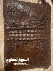  3 شنطه جلد تمساح اصلي