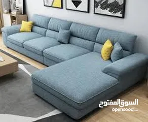  23 L shape sofe sets fabric waterproof  soft foam