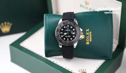  16 ساعات Rolex ستيل + جلد مع بكج رولكس لساعة وبطاقة كفالة لمدة سنة كاملة من تاريخ الاستلام  تواصل واتس