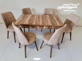  2 طاولات طعام روعه 6 كراسي