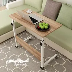  7 مكتب طلابي عملي ومتنقل بيسع لابتوب وادوات مدرسية سطح واسع عجلات قوية مع فرامل ارتفاع قابل للتعديل