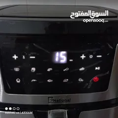  2 قلاية هوائية ماركة ناشونال - سعة 9.2 لتر - استخدام بسيط مع هدية