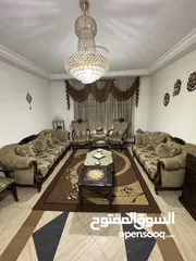  1 طقم كنب 7 مقاعد فخم ، خشب مزغرف حفر + برداية + سجادة