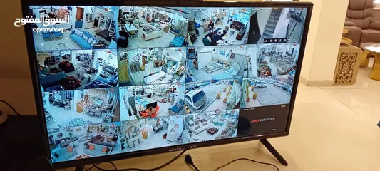  1 4 كاميرات مراقبه 4 ميجا بيكسل ليلي نهاري  Hikvision اقل سعر بالمملكه وأفضل خدمة VIP
