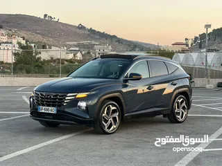  4 هونداي توسان/2022 Plug In فل الفل فتحة سقف بانوراما  4x4 ///271Hp   ( Haybrid) 1600cc