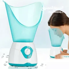  1 جهاز بخار الوجه تنظيف بالبخار ساونا الوجة و الانف 3 في 1 لتنظيف البشره الحجم الكبير مبخره