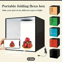  1 صندوق صور محمول LED Lightbox Photography (80x80cm/60x60cm/40x40cm/30x30cm)