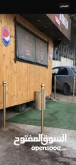  1 كرفان متنقل قهوة ومطعم  ((Food truk)) بكامل العده