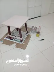  6 table and cabinet and teapoy