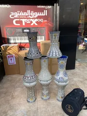  2 طبله جوهره الفن الاصليه الختم الذهبي مقاس 22  مع حقيبه اصليه جوهره الفن وغطاء