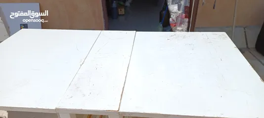  5 طاولة بيضاء (ايكيا) قابلة للطي