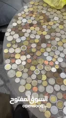  15 عملات قديمه معدنية وورقيه للبيع