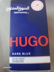  1 عطر HUGO DARK BLUE الأصلي كامل وجديد. فقط مفتوح للتأكد من الرائحة كمية 75m سعر قابل للتفاوض