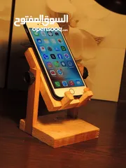  4 حامل تلفون خشبي صناعه يدوية