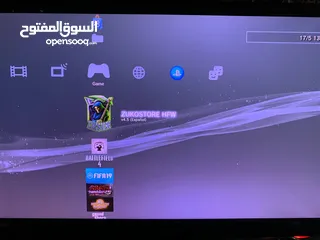  1 جهاز بلاي ستيشن 3معدل يوجد عليه مكتبة العاب هارد 500