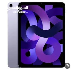  5 APPLE IPAD AIR 6 256 g ابل ايباد اير 6 256 جيجا  كفاله 1 من ابل  وسنتين من اكشن إكسبرس