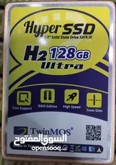  1 هارد دسك اس اس دي داخلي سريع 128GB TWINMOS H2 ULTRA 3D NAND 20X SPEED DESKTOP - LAPTOP GAMING SSD