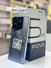  4 مستعمل ايام بالكرتونة pova 5 pro 5G  رام 16 جيجا  128 و 256 مكفول متوفر توصيل