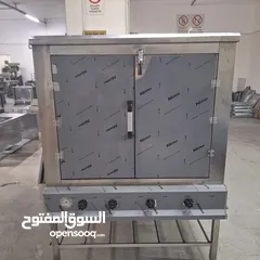  2 Stainless Steel Bekary Pastry Oven with Gas  , Standard material SS 304 AISI