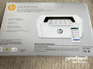  4 طابعات لاسلكيه  العدد ((2)) - HP LaserJet Pro M15w  Printer 18 ppm W2G51A
