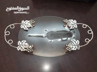  20 ادوات مطبخ / هدايا: صحون و كاسات و صواني و مزهريات كرستال -بدون توصيل