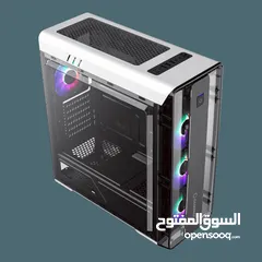  2 كيس جيمنغ فارغ احترافي جيماكس تجميعة Gamemax Gaming PC Case MoonLight FRGB WT