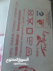  4 غطاء لحاف زوجي مع كفر مطاطي و4 مخدات جديد تركي قطن 100%