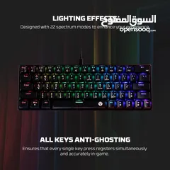  12 Fantech Atom63 MK859c Mechanical Gaming Keyboard & Mouse Arabic/English