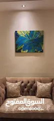  1 لوحه فنيه كانفاس مرسومه باليد