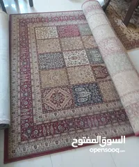  14 طقم سفرة  10 كراسي + طقم جلوس 7 مقاعد بحالة جيدة جدا + سجاد + طاولات جانبية