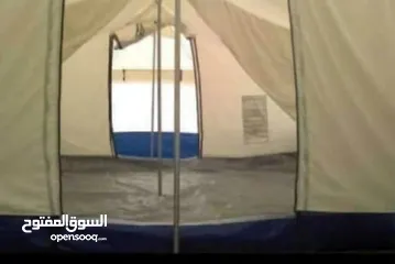  3 خيمة UNHCR كتان طبقتين جديدة لم تستخدم بعد افتحها بيدك
