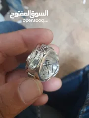  3 خاتم فضه شغل يدوي يراني