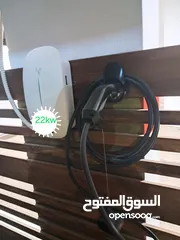  1 شاحن سيارات كهربائي 3 فاز و واحد فاز قدرة 22 كيلو للامريكي والاوروبي كفالة 3 سنوات
