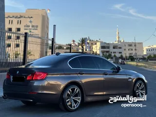 14 ‏‎سيارة BMW520i F10 لون نحاسي ميتالك فل الفل 2013 وارد الشركه تب نظافه