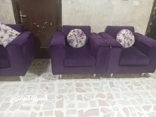  3 طقم كورنر 7 مقاعد بحاله جديد