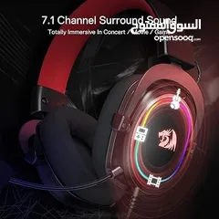  6 Redragon H510 Zeus-X RGB Wired Gaming Headset - 7.1 Surround Sound سماعة ريدراجون اصلية مكفولة