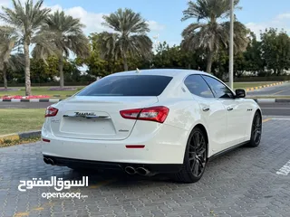  7 MASERATI - GHIBLI  S - 2015 - FULL OPTION Perfect condition GCC