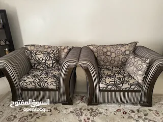 4 7 seater Sofa set with tables and carpet