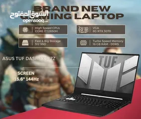  1 Gaming Laptop TUF Dash F15 لابتوب كيمنك