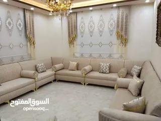  16 جلسات خليجية أحدث الموديلات 17 مقعد مع طقم طربيزاط + مراكي مع مخدات